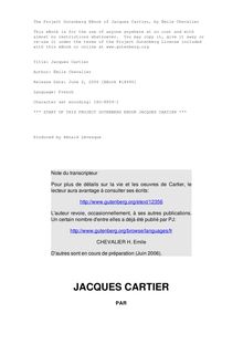Jacques Cartier par H. Émile Chevalier