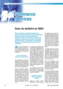 Commerce et services : essor du tertiaire en 2004 (Octant n° 101)