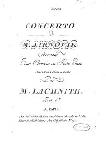 Partition violon 2, violon Concerto en G major, G major, Giornovichi, Giovanni Mane