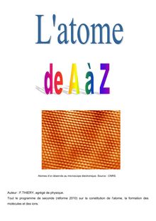 L’Atome de A à Z