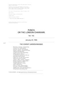 Punch, Or The London Charivari, Volume 102, January 23, 1892