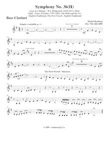 Partition basse clarinette par Michel Rondeau