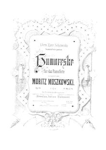 Partition complète, Humoreske, Op.14, Moszkowski, Moritz