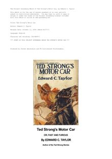 Ted Strong s Motor Car