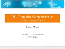 Protocoles Cryptographiques