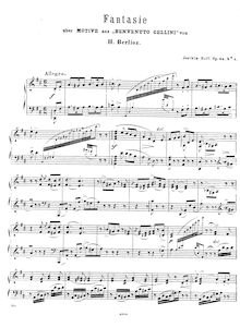 Partition , Fantasie über Motive aus Benvenuto Cellini von Hector Berlioz, 2 Paraphrases de Salon, Op.65