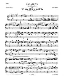 Partition complète, Piano Sonata No.2, F major, Mozart, Wolfgang Amadeus par Wolfgang Amadeus Mozart
