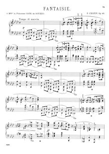 Partition complète (scan), Fantasie, F minor, Chopin, Frédéric