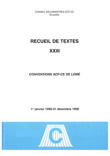 Conventions ACP-CE de Lomé