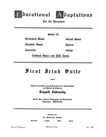 Partition complète, Irish  No.1, Godowsky, Leopold