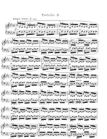 Partition Prelude et Fugue No.2 en C minor, BWV 847, Das wohltemperierte Klavier I