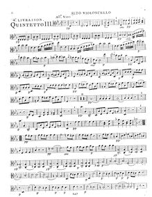 Partition Alto violoncelle (alternate pour violoncelle 1), 2 corde quintettes