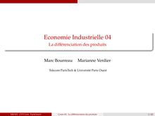 Economie Industrielle 04 - La différenciation des produits