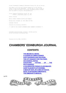 Chambers s Edinburgh Journal, No. 432 - Volume 17, New Series, April 10, 1852