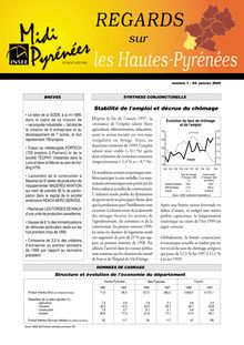 Dix ans de Revenu Minimun d Insertion dans les Hautes-Pyrénées : Regards n°1