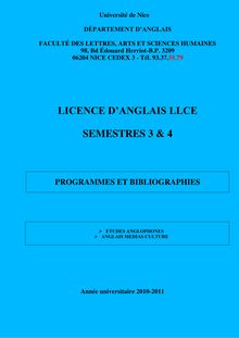 LCE 2 (2010-2011) - Université de Nice