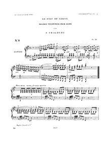 Partition complète, Le fils du Corse, Le fils du Corse, Mélodie par Auguste Morel, transcription for Piano