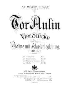 Partition No.3: Märchen (Score), Four pièces pour violon et Piano, Op. 16