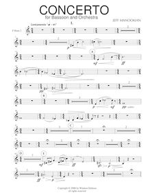 Partition cor 2, Concerto pour basson et orchestre, Manookian, Jeff