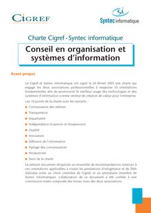 Mémento Conseil - Conseil en organisation et systèmes d information