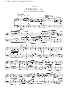 Partition complète, Tritt auf die Glaubensbahn, Bach, Johann Sebastian par Johann Sebastian Bach
