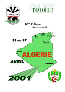 Dialogue présentation Algérie 2001,