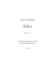 Partition complète, 25 Etudes Faciles, Burgmüller, Friedrich par Friedrich Burgmüller