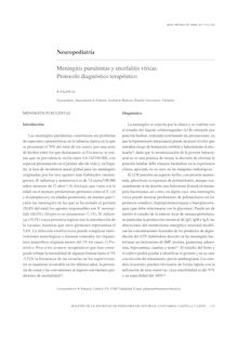 Meningitis purulentas y encefalitis víricas. Protocolo diagnóstico terapéutico