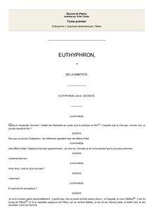 Euthyphron (trad. Cousin)