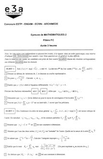 E3A 1999 mathematiques b classe prepa pc