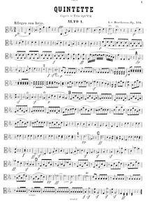 Partition viole de gambe 1, corde quintette No.3, Op.104, Quintett für 2 Violinen, 2 Bratschen und Violoncell nach dem Trio Op.1 N°3