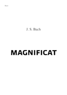 Partition Basses, Magnificat, D major, Bach, Johann Sebastian