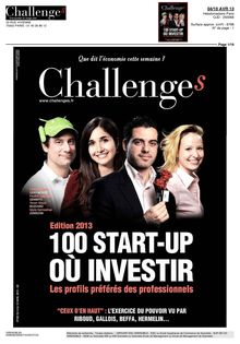 Challenges, édition 2013 : 100 start-up où investir