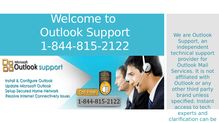 Outlook Support 1-844-815-2122