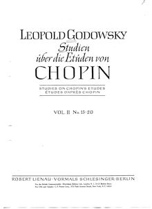 Partition Book 2 (13-20), 48 études after Etudes by Frederic Chopin
