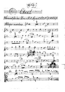 Partition hautbois 1, cor Concerto, Horn Concerto No.2, E♭ major
