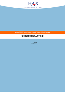 ALD n°6 - Hépatite chronique B - Chronic hepatitis B