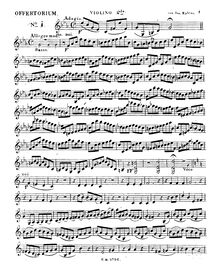 Partition violons II, Domine, si obervaveris iniquitates, Offertorium de tempore