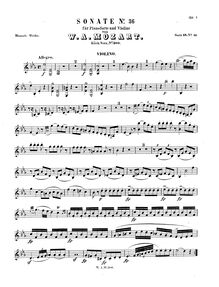 Partition de violon, violon Sonata, Violin Sonata No.28