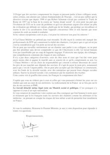 Lettre De Vincent You à François Fillon (page 2)
