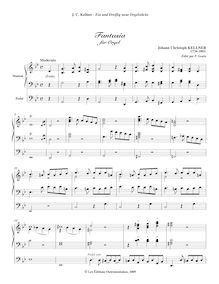 Partition Fantasia für Orgel en G-moll, Ein und Dreißig neue Orgelstücke