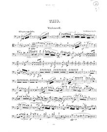 Partition violoncelle , partie, Piano Trio, Op.76, Kücken, Friedrich Wilhelm