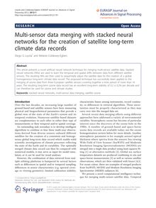 Multi-sensor data merging with stacked neural networks for the creation of satellite long-term climate data records