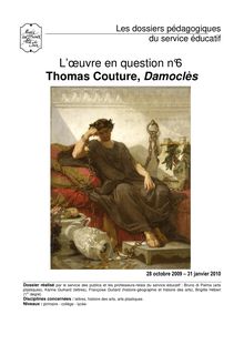 Caen-MBA-dossier pédagogique Damoclès, Thomas Couture-novembre 2009