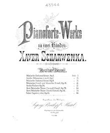 Partition Nos. 1-5, Polish National Dances, Op.3, Scharwenka, Xaver