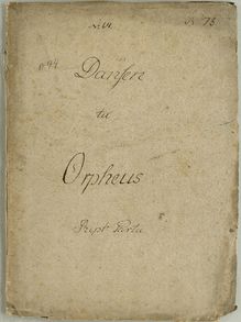 Partition Dances - repetiteur, Orpheus og Eurydike, Orpheus und Euridice