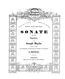 Partition complète, Piano Sonata No.35 en C major, Haydn, Joseph par Joseph Haydn