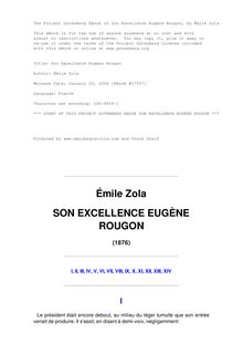 Son Excellence Eugène Rougon par Émile Zola