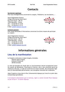 Infos générales P2T Grenoble