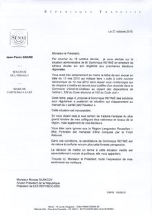 La lettre de Jean-Pierre Grand